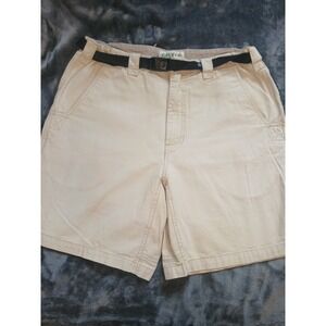 Orvis  Cargo Shorts Men's 36 Khaki Belt cotton Comfort Media Pocket